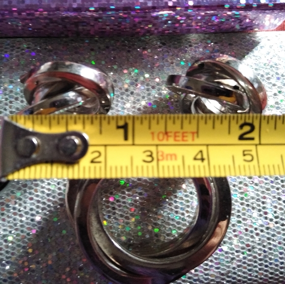 Unique Silver Matching Brooch And Earrings - Picture 6 of 9